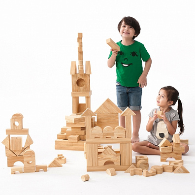 Конструктор Weplay «Softwood Blocks» 152 детали