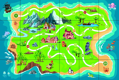 Тематическое поле-маршрутизатор для мини-робота «Остров» 