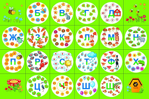 Тематическое поле-маршрутизатор для мини-робота "Слоги"