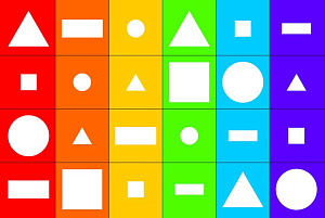 Тематическое поле-маршрутизатор  «Геометрические фигуры» для мини-робота